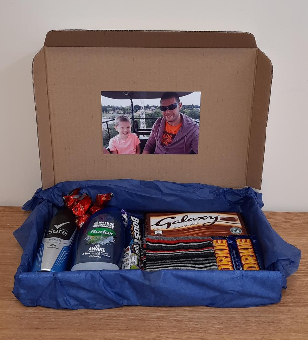 Personalised Fathers Day Treat Box J L Gift Hampers